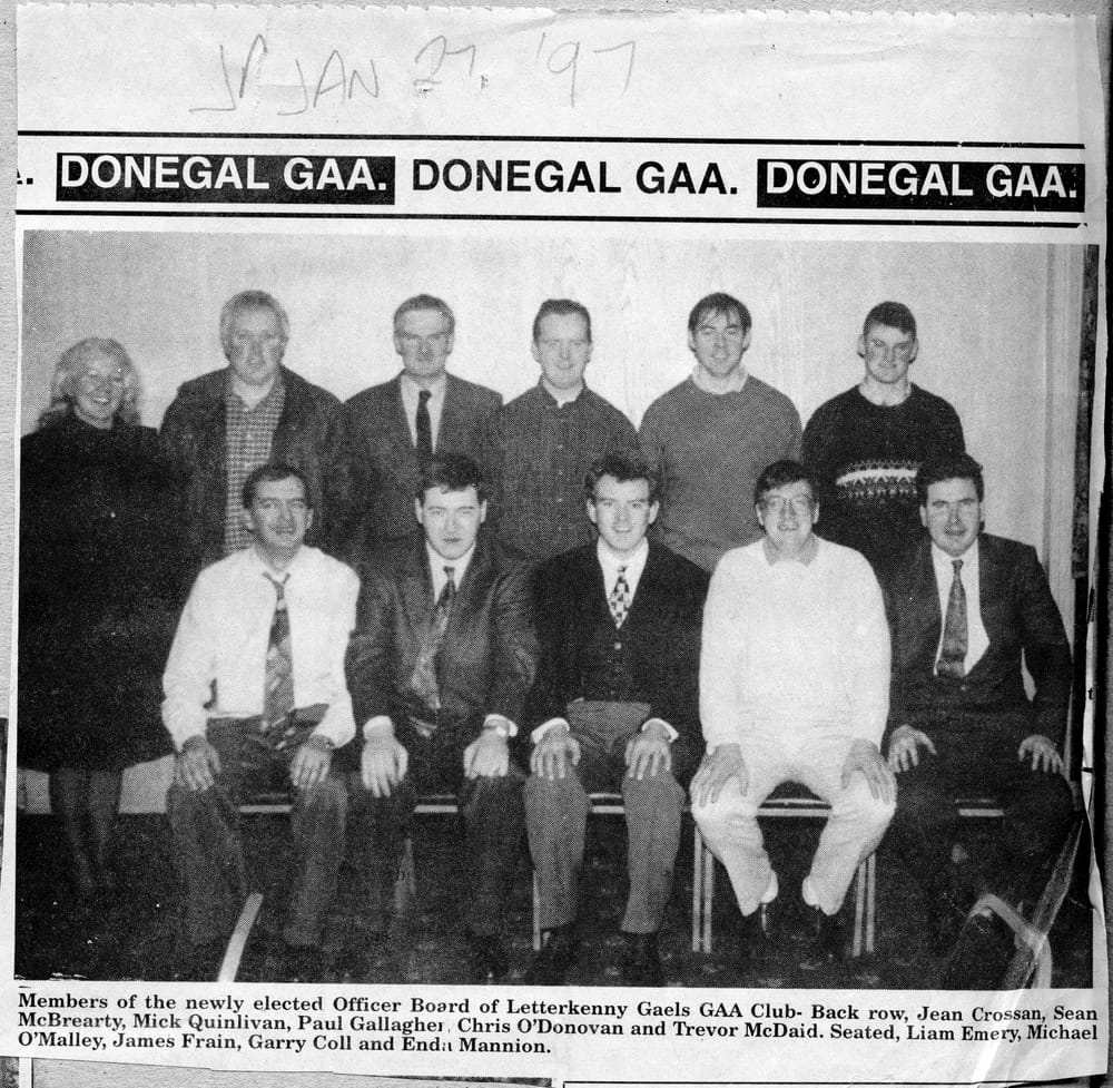 Club Officers elected at 1997 AGM