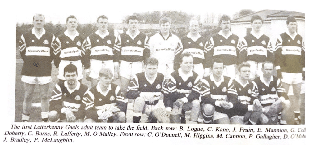 Early club members in football uniforms